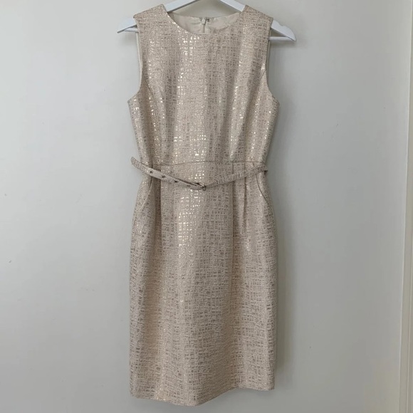 MICHAEL Michael Kors Dresses & Skirts - MICHAEL Michael Kors Belted Shimmer Dress - SAMPLE